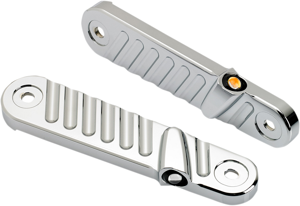 Streamliner Turn Signals - Finned - Chrome - Lutzka's Garage