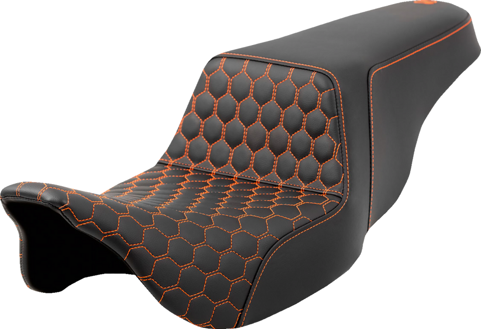 Step-Up Seat - Honeycomb - Orange Stitching - FL 08-23