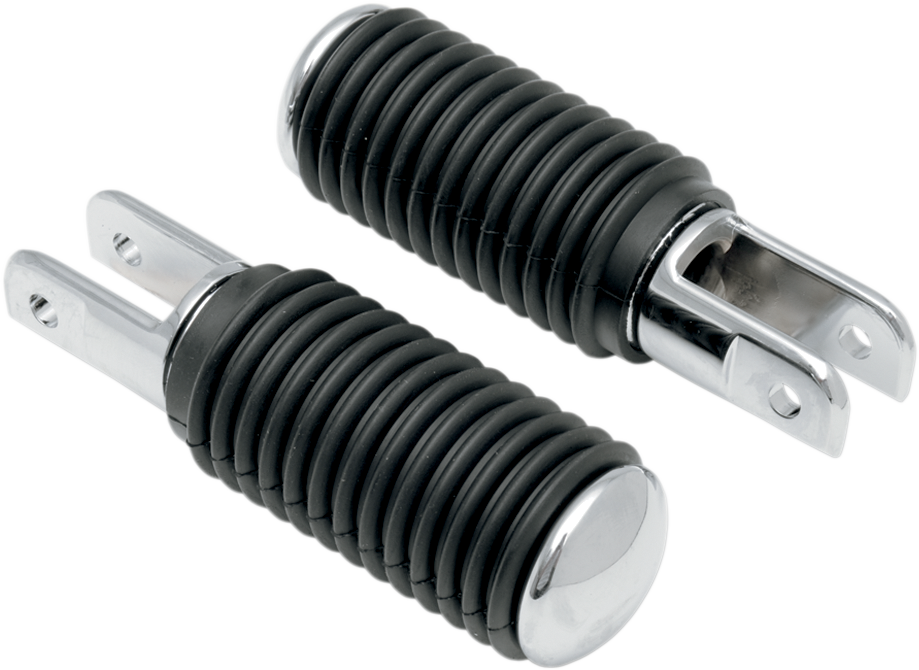 5/8 Mount Pegs - Rubber - Chrome End