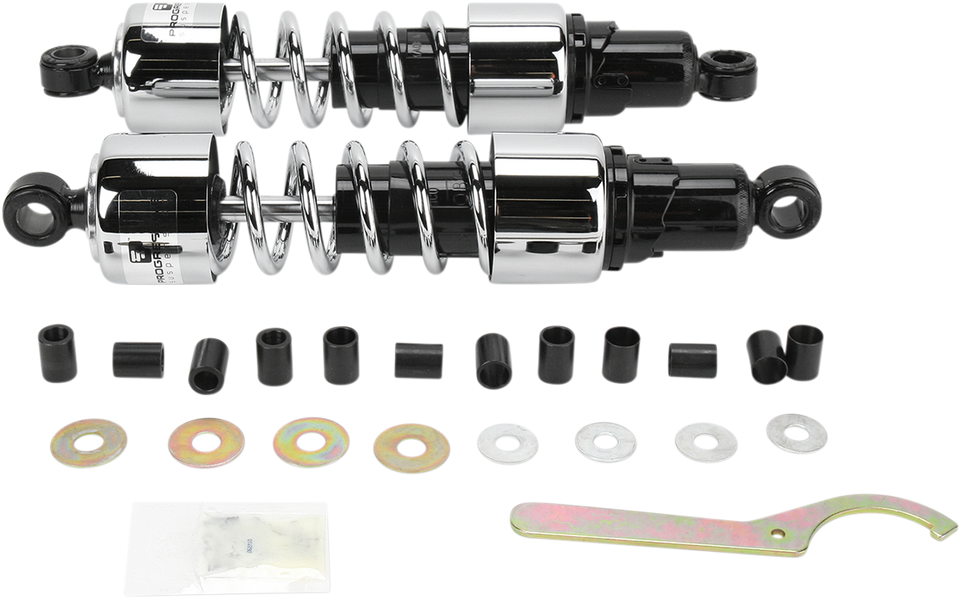 Shocks - 412 Cruiser Series - Chrome - 13.5" - Standard/Heavy Duty - Lutzka's Garage