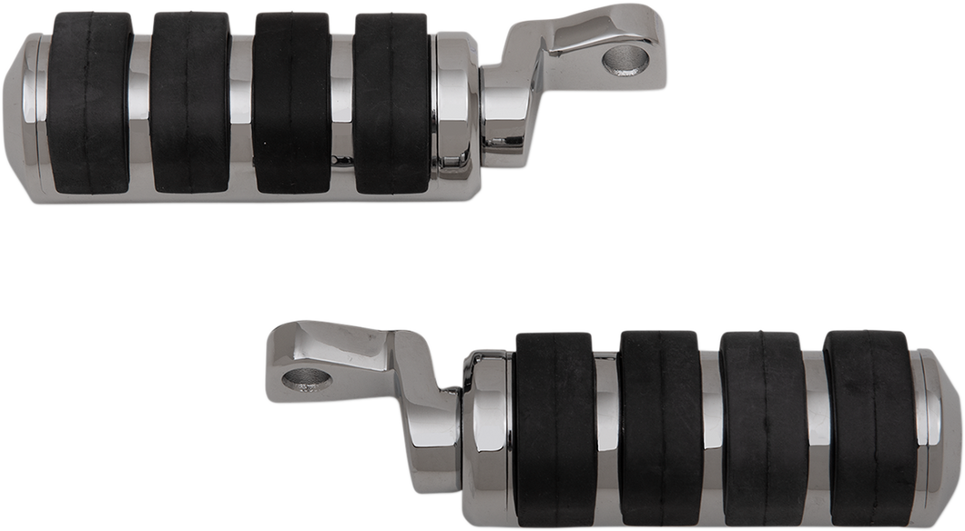 Soft-Ride Chrome Foot Pegs - XL - Lutzka's Garage
