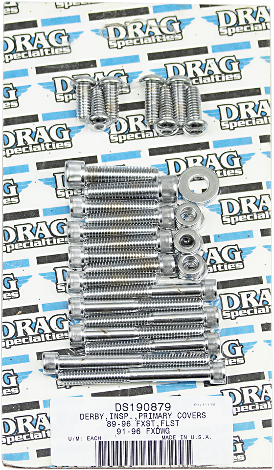 Bolt Set - Primary - Knurled - Softail
