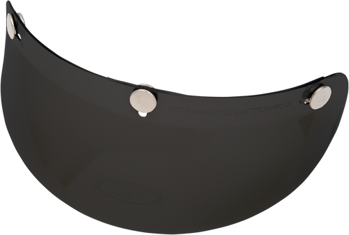 3-Snap Bubble Visor - Black - Lutzka's Garage