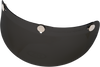 3-Snap Bubble Visor - Black - Lutzka's Garage