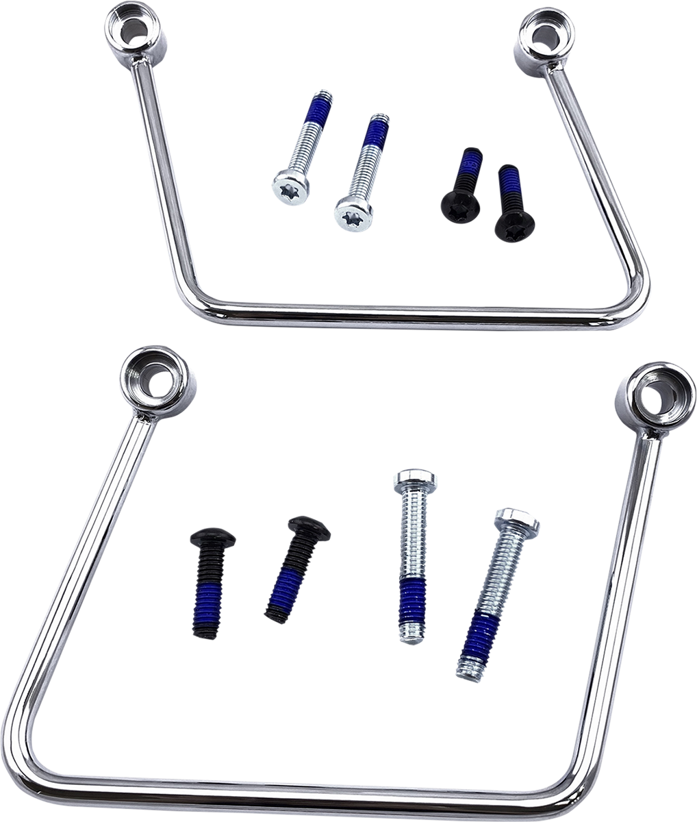 Saddlebag Support Kit - Chrome - 18-21 - Lutzka's Garage