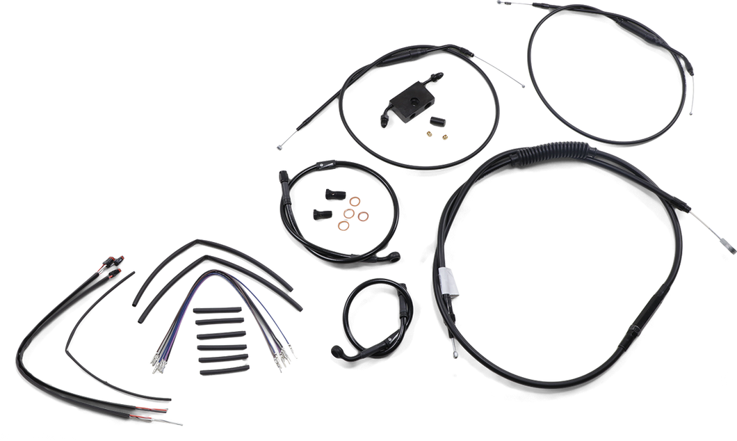 Handlebar Cable and Brake Line Kit - Extended - Sportsters - 12