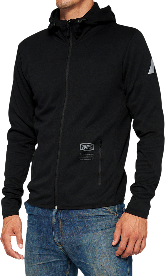 Viceroy Tech Zip Hoodie - Black - Small - Lutzka's Garage