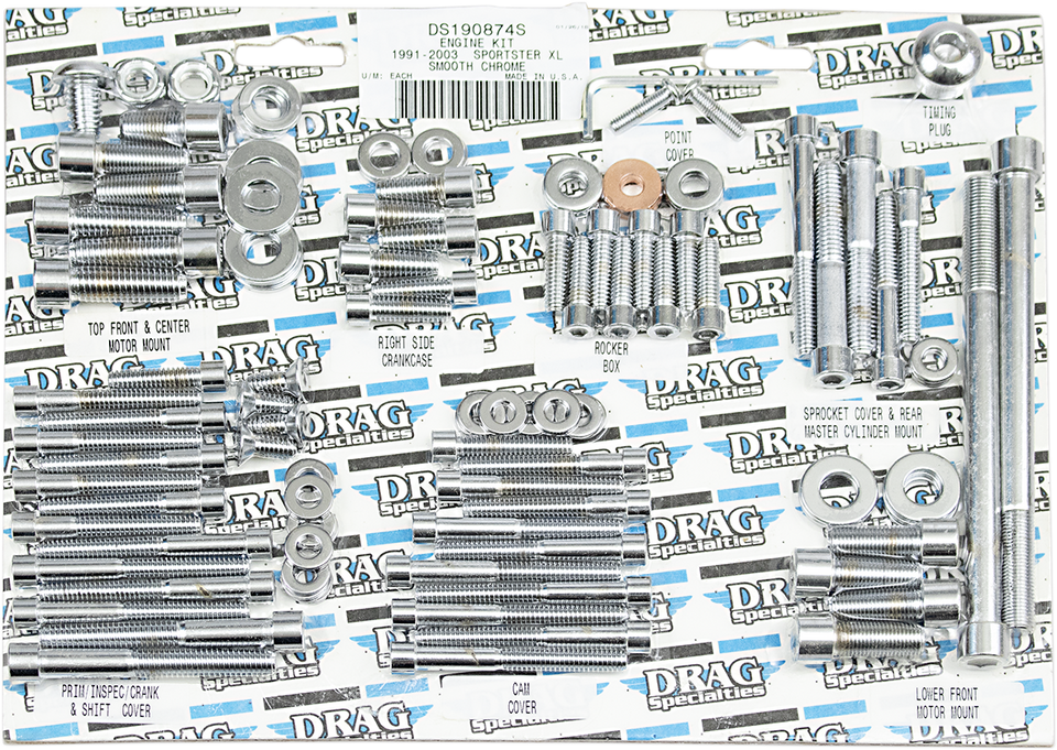 Socket-Head Smooth Motor Bolt Kit - XL - Lutzka's Garage