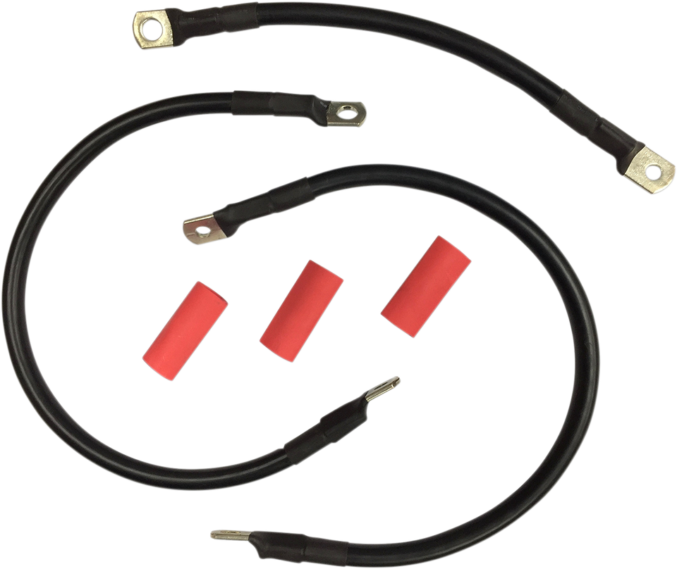 Black Battery Cable Set - 65-84 FL