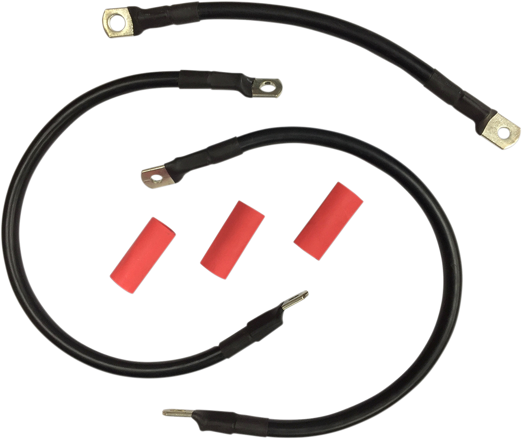Black Battery Cable Set - 65-84 FL