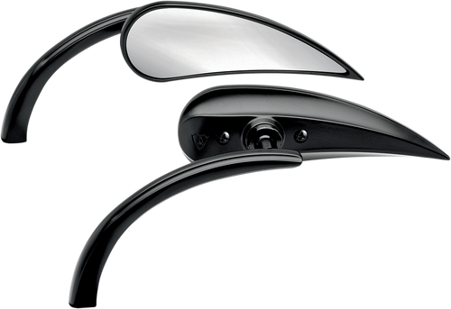 Teardrop Rad 2 Mirror - Black - Right - Lutzka's Garage