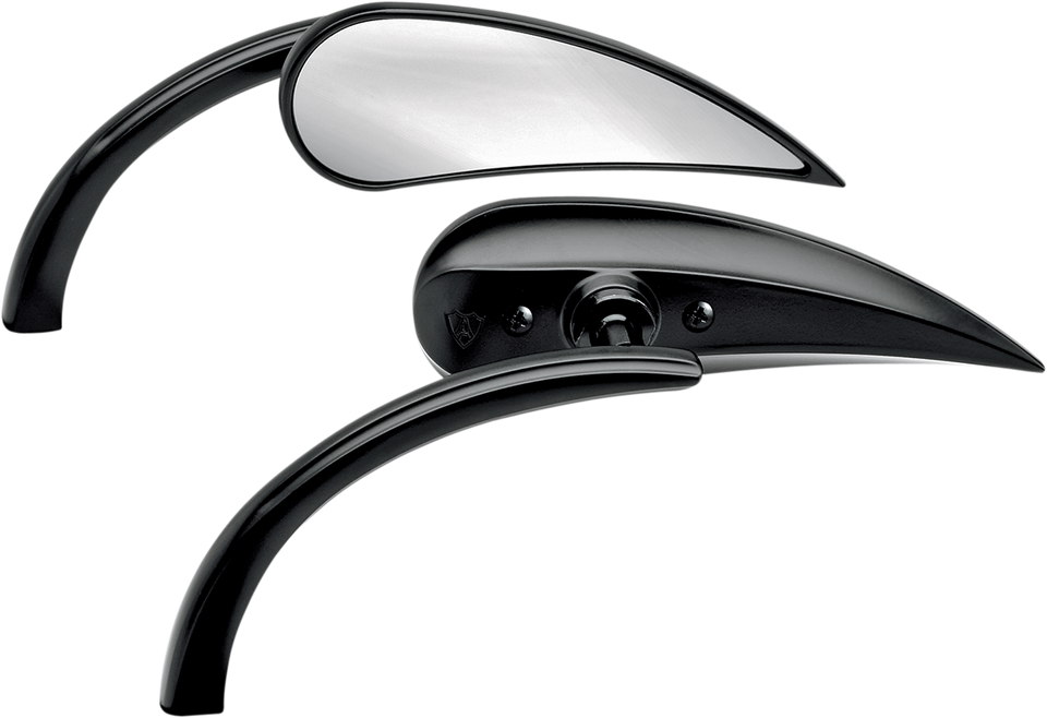 Teardrop Rad 2 Mirror - Black - Right - Lutzka's Garage