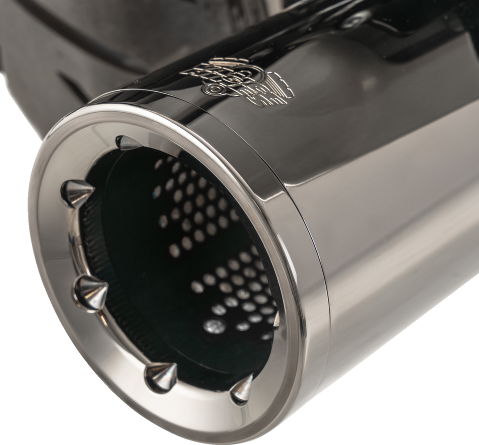 Hi-Output Slip-On Mufflers - Dark Chrome - 4-1/2"
