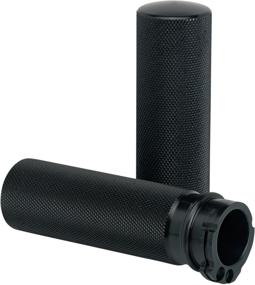 Grips - Knurled - Cable - Black - Lutzka's Garage