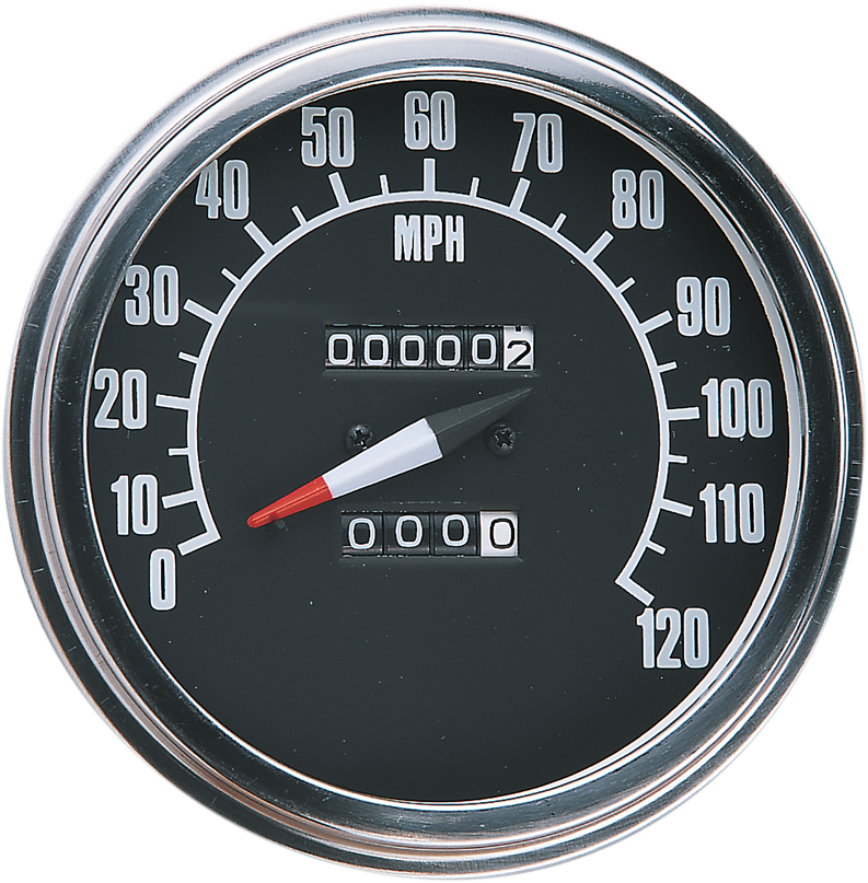 5" FL-Style 2240:60 Speedometer with Reed Switch - 68-84 Black Face