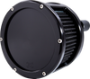 Air Cleaner - BA Race Series - Black - Solid Cover - Black - M8 - Lutzka's Garage