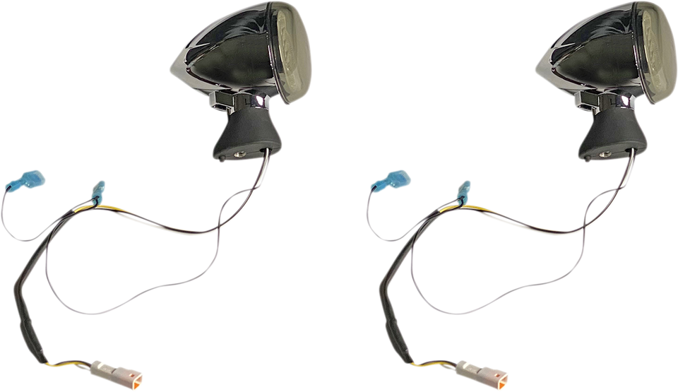 Front LED Turn Signal - Chrome - Scout - Lutzka's Garage