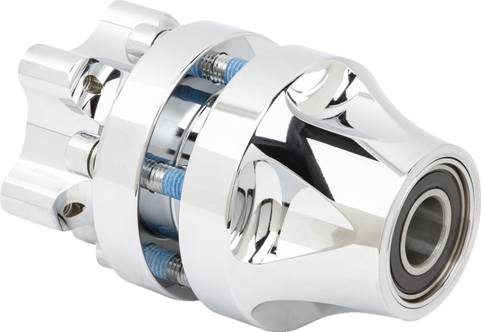 Hub - Single Disc - Front - Chrome - Lutzka's Garage