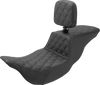 Tour Step Up Seat - Rider Backrest - Full Lattice Stitch - FL 08-22