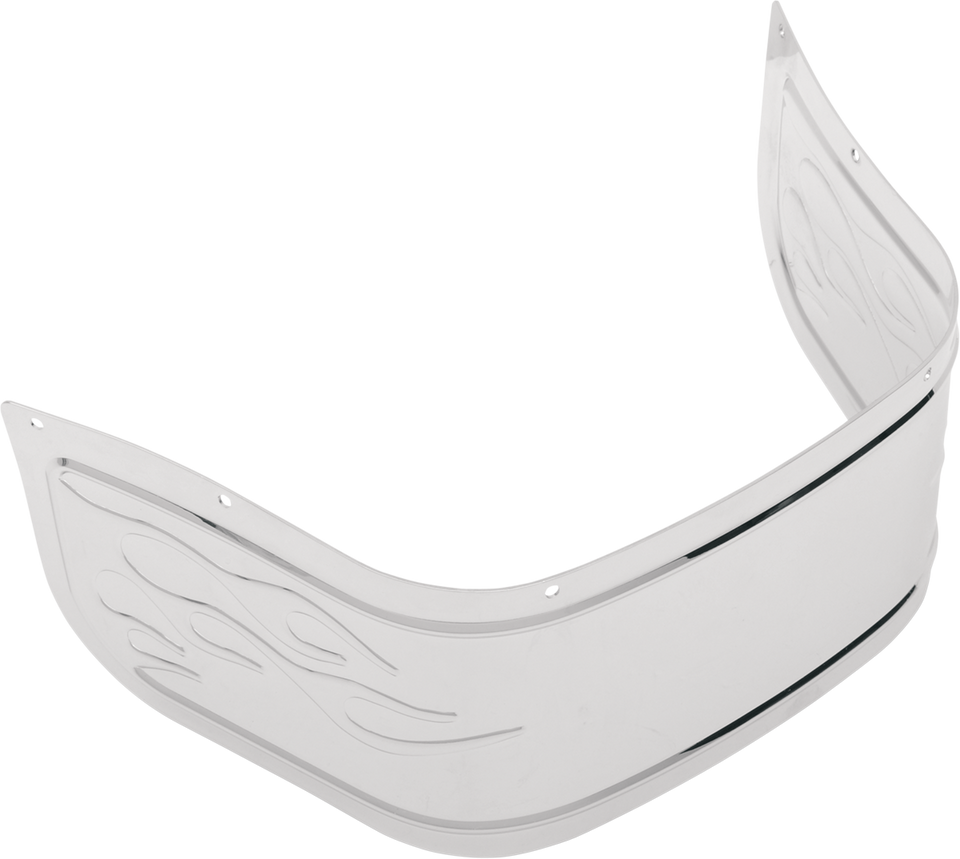 Front Fender Skirt - Chrome - Flame - Lutzka's Garage