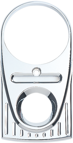 Tear Drop Upper Dash Cover - Ball-Milled - Chrome - Lutzka's Garage
