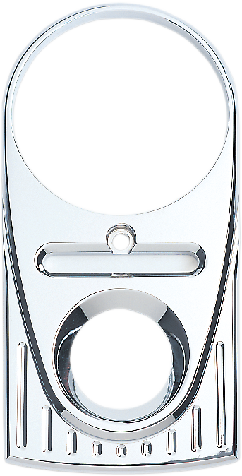 Tear Drop Upper Dash Cover - Ball-Milled - Chrome - Lutzka's Garage