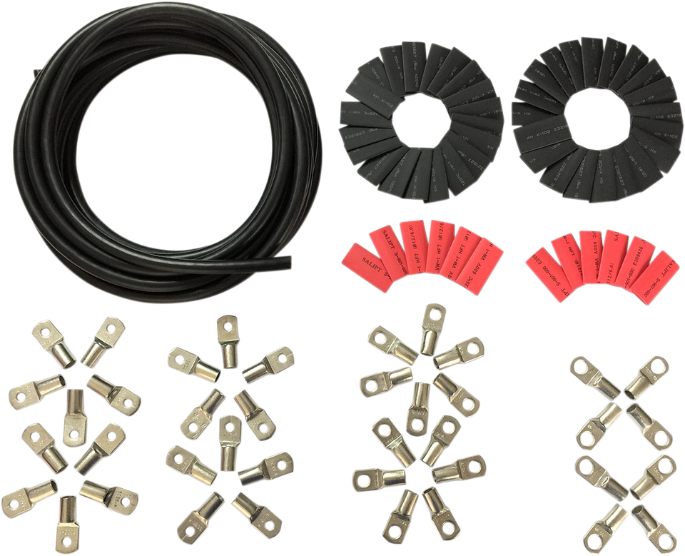 Custom Battery Cable Kit  - Harley Davidson - Black - Lutzka's Garage