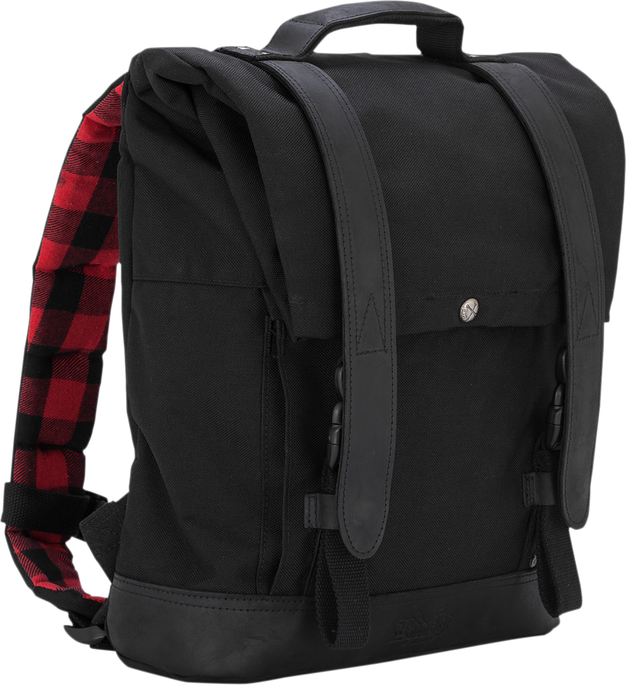 Roll Top Backpack - Cordura Black - Lutzka's Garage