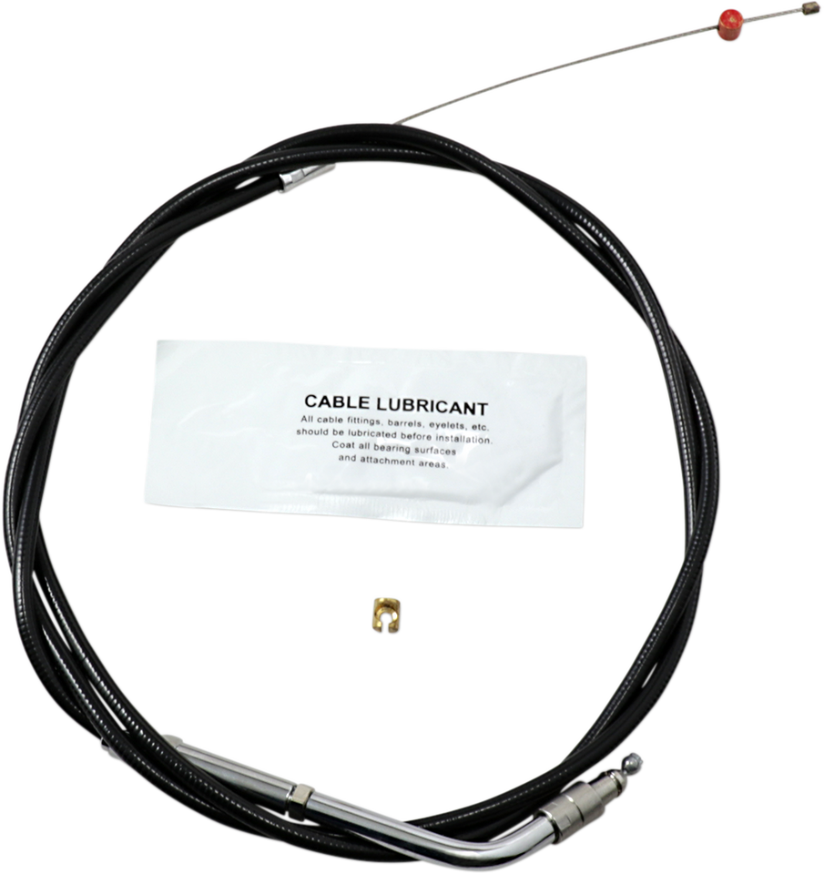 Throttle Cable - +6" - Black - Lutzka's Garage