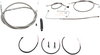 Handlebar Cable/Brake Line Kit - Complete - 15" - 17" Ape Hanger Handlebars - Stainless
