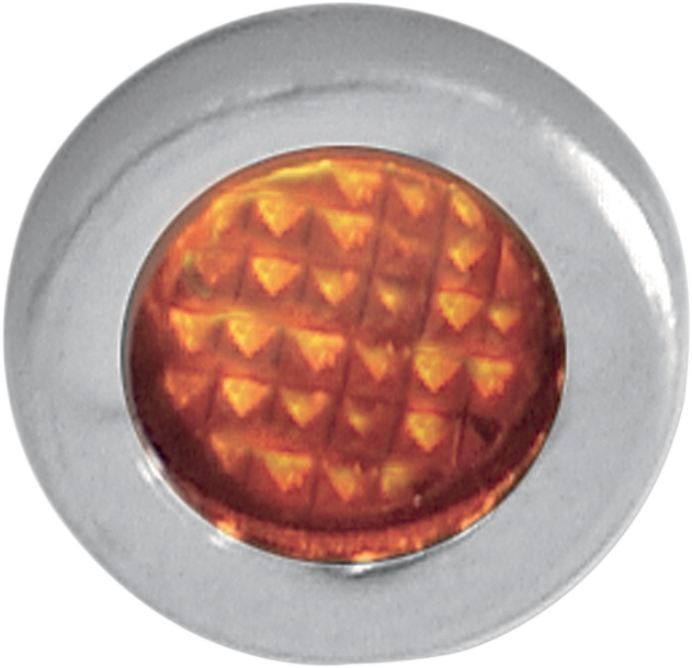 Snap-In Indicator Light - Amber - Stainless Steel Bezel - Lutzka's Garage