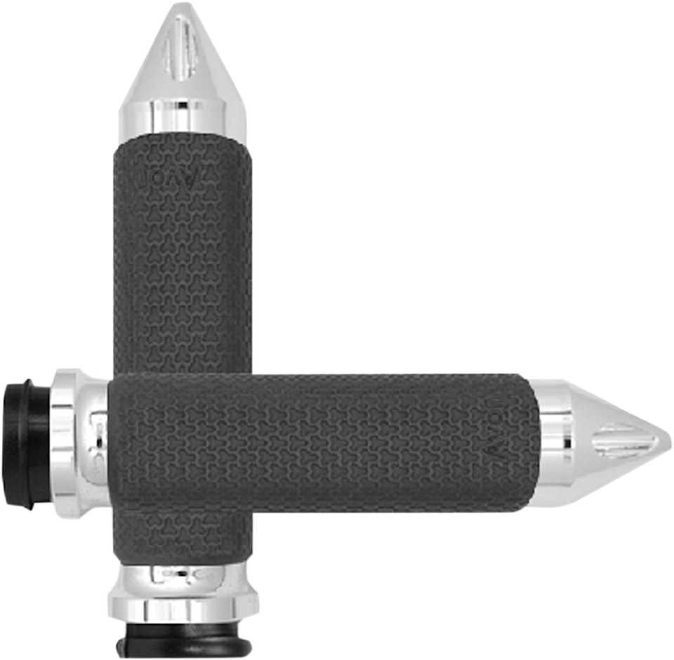 Grips - Memory Foam - Small - Spike - TBW - Chrome - Lutzka's Garage