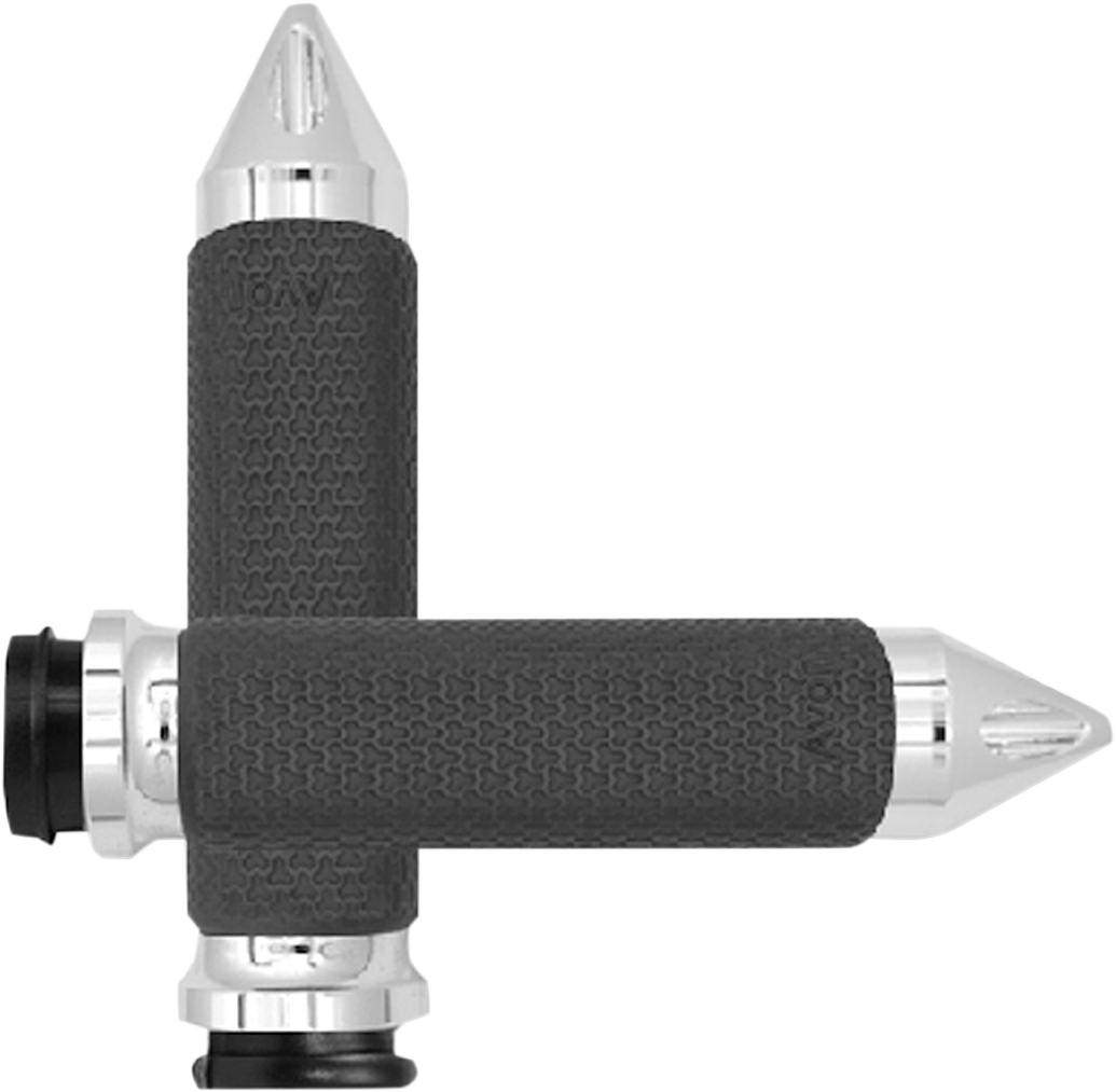 Grips - Memory Foam - Small - Spike - TBW - Chrome - Lutzka's Garage