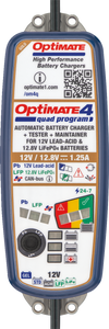 Battery Charger/Maintainer - OptiMate 4 - Quad Program - Premium