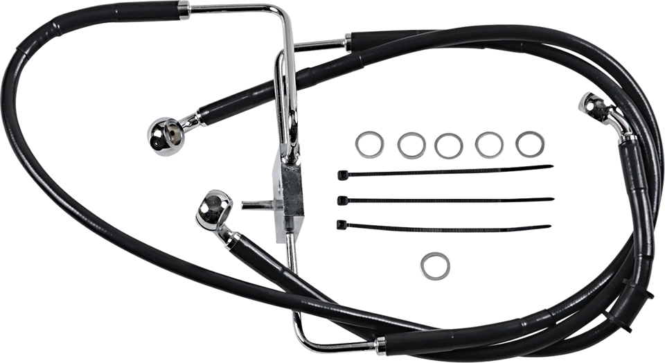 Brake Line - +8" - Black - XL - Lutzka's Garage