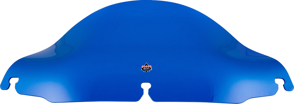Kolor Flare Windshield - 6-1/2" - Blue - FLH - Lutzka's Garage