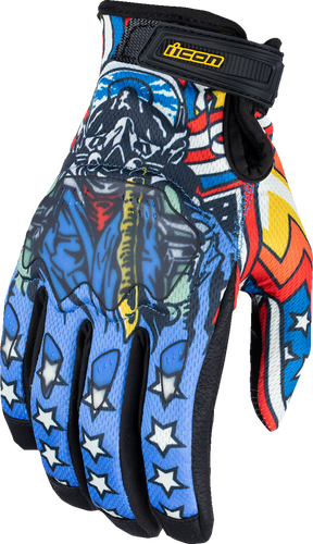 Hooligan™ Flyboy CE Gloves - Blue - Small - Lutzka's Garage