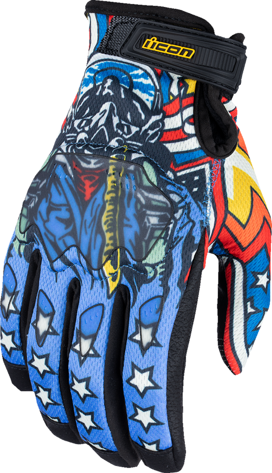 Hooligan™ Flyboy CE Gloves - Blue - Small - Lutzka's Garage