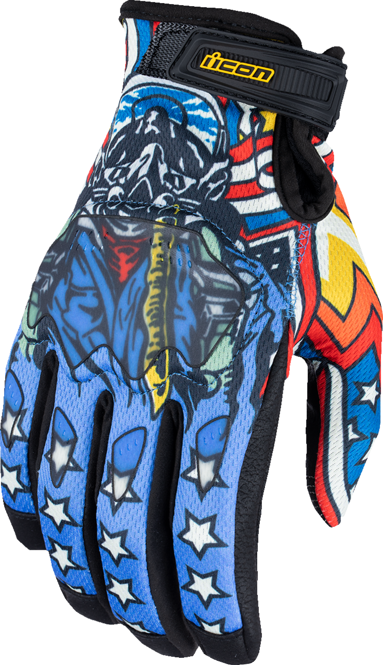 Hooligan™ Flyboy CE Gloves - Blue - Small - Lutzka's Garage