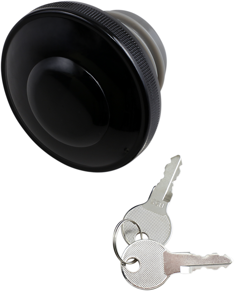Vented Locking Gas Cap - Black - Lutzka's Garage