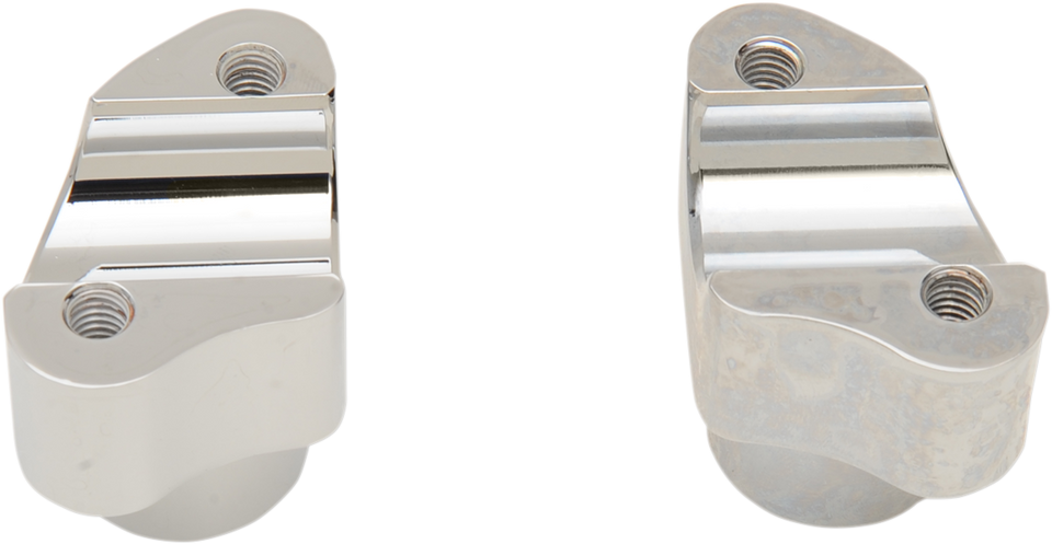 Risers - Buffalo - 1-1/2" - Chrome - Lutzka's Garage