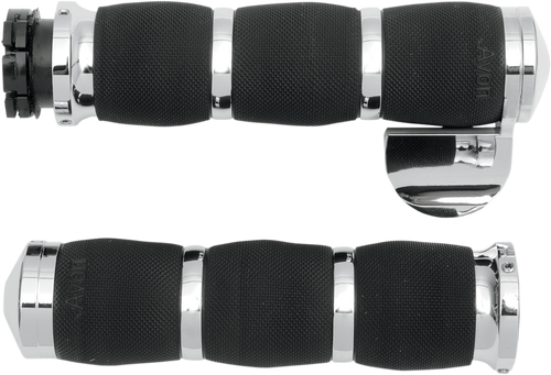 Grips - Air Cushion - Touring - Throttle Boss - Chrome - Lutzka's Garage