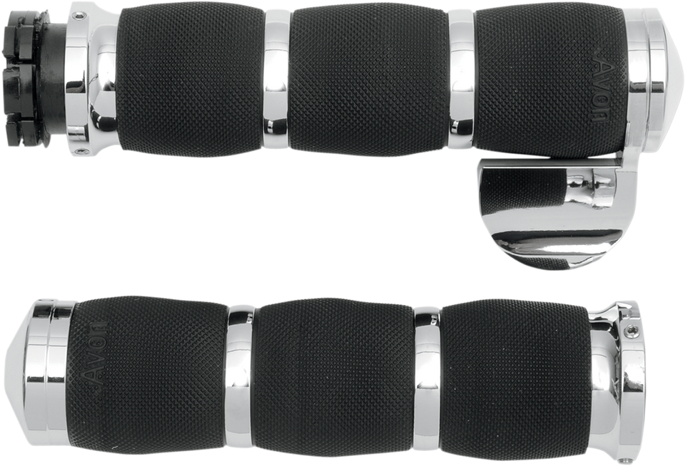 Grips - Air Cushion - Touring - Throttle Boss - Chrome - Lutzka's Garage