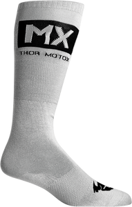 Youth MX Cool Socks - Gray/Black - Size 1-6 - Lutzka's Garage