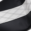 Outcast Daddy Long Legs Seat - 2Up - w/o Backrest - Black w/ White Double Diamond Inlay - FL 08-22