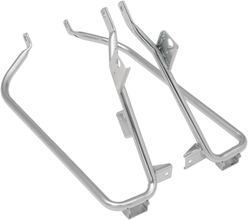 Saddlebag Support Brackets - Chrome - 09-13FLT - Lutzka's Garage