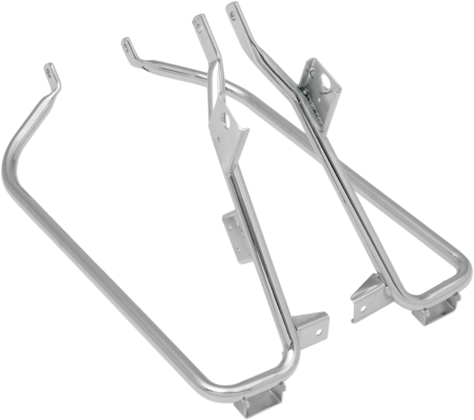 Saddlebag Support Brackets - Chrome - 09-13FLT - Lutzka's Garage