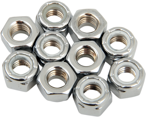 5/16-18 Chrome Nylon Nut