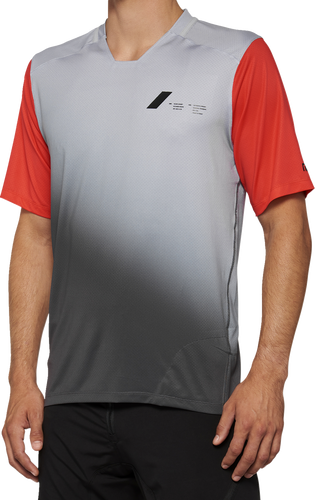Celium Jersey - Short-Sleeve - Gray/Racer Red - Small - Lutzka's Garage