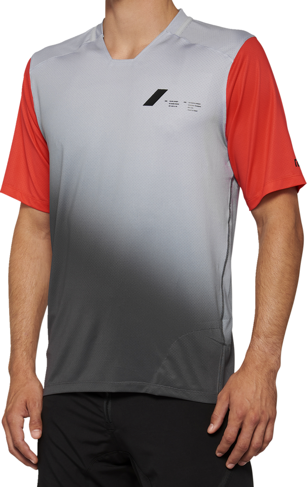 Celium Jersey - Short-Sleeve - Gray/Racer Red - Small - Lutzka's Garage